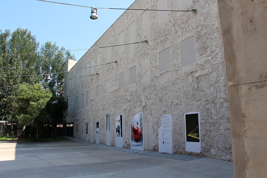 old wall at can framis museum in barcelona