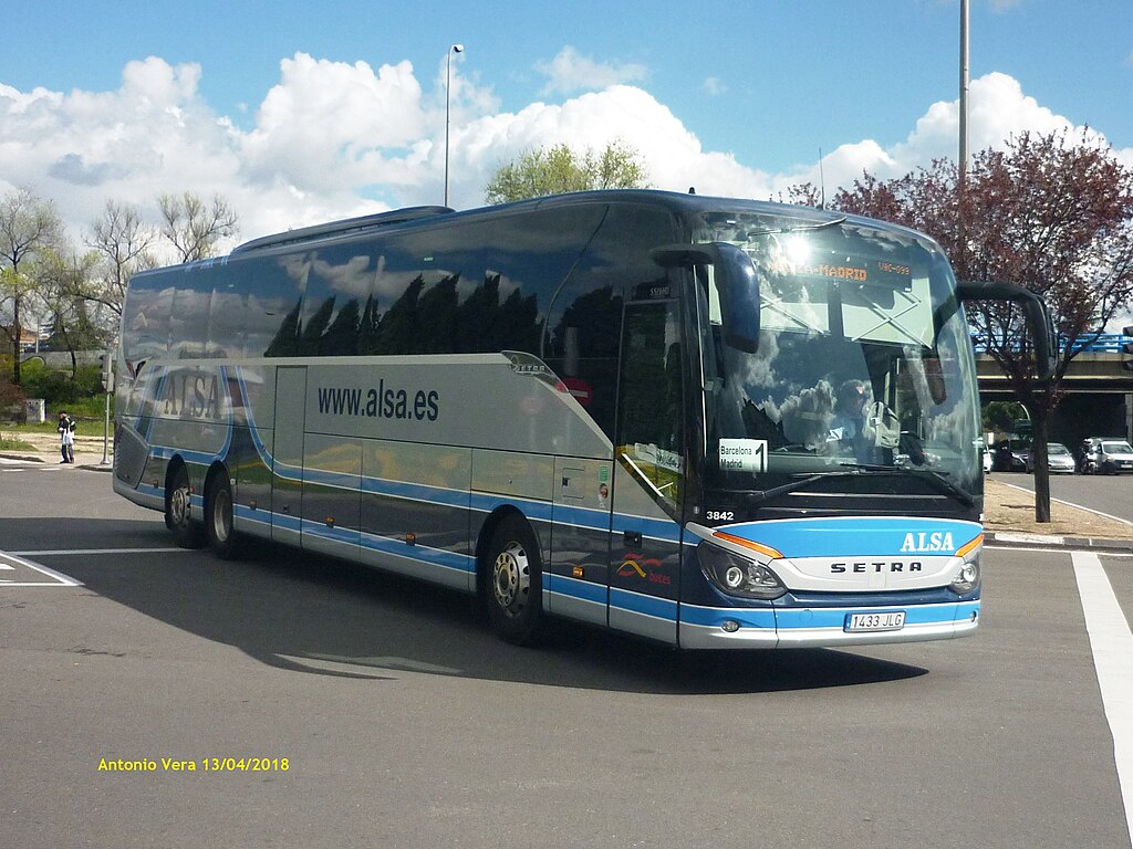 Alsa bus going to Madrid