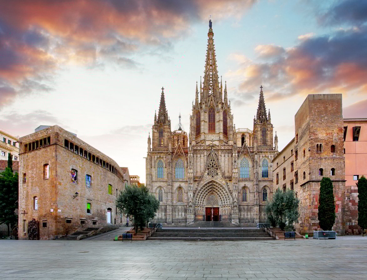 Barcelona Cathedral from the front