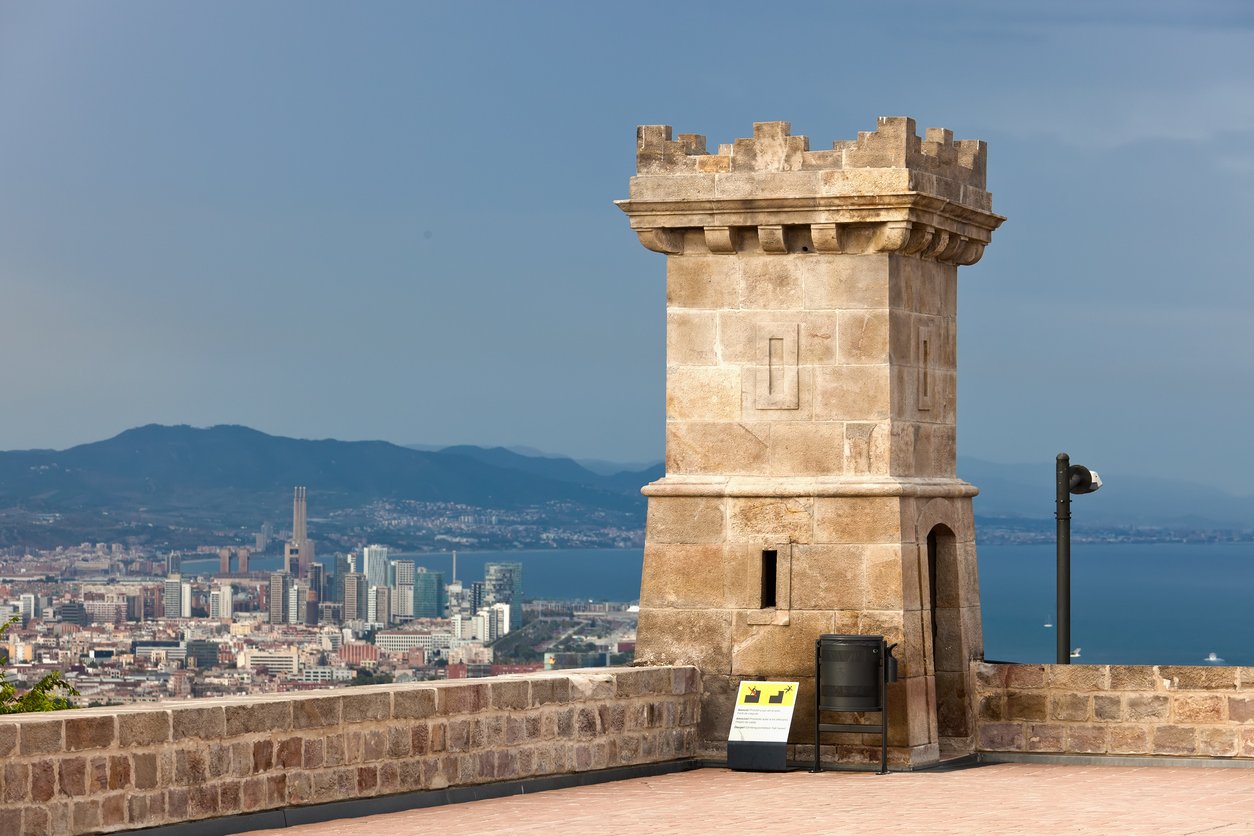 Montjuïc Castle with the city on the background