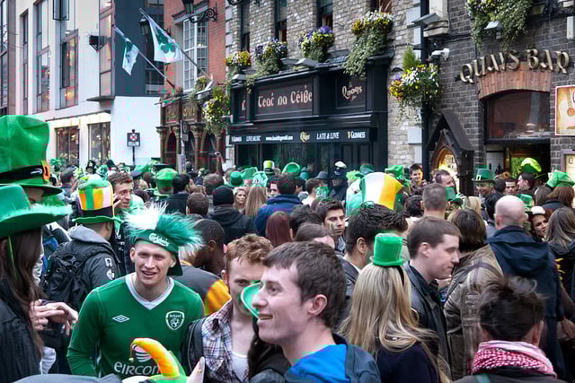 st patricks day in barcelona