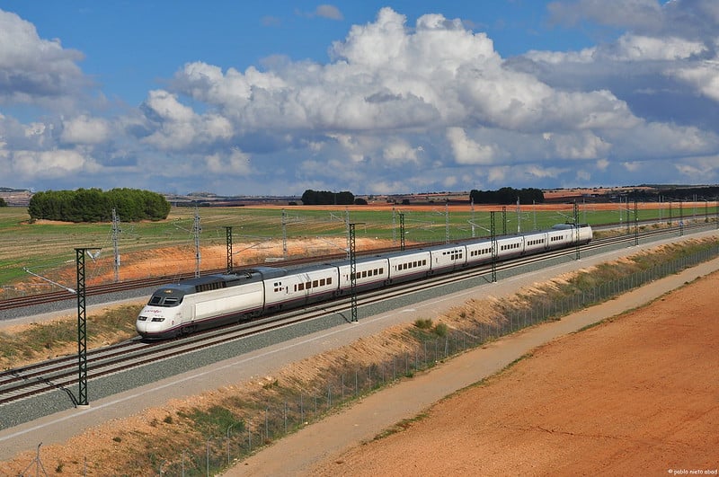 AVE train going to madrid