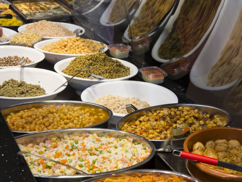 Food at Llegums La Boqueria