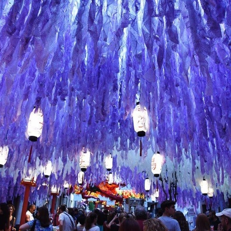 Street during Festa Major de Gràcia