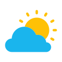 sunny and cloudy icon
